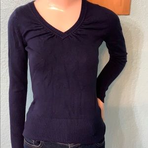 Navy blue v neck sweater